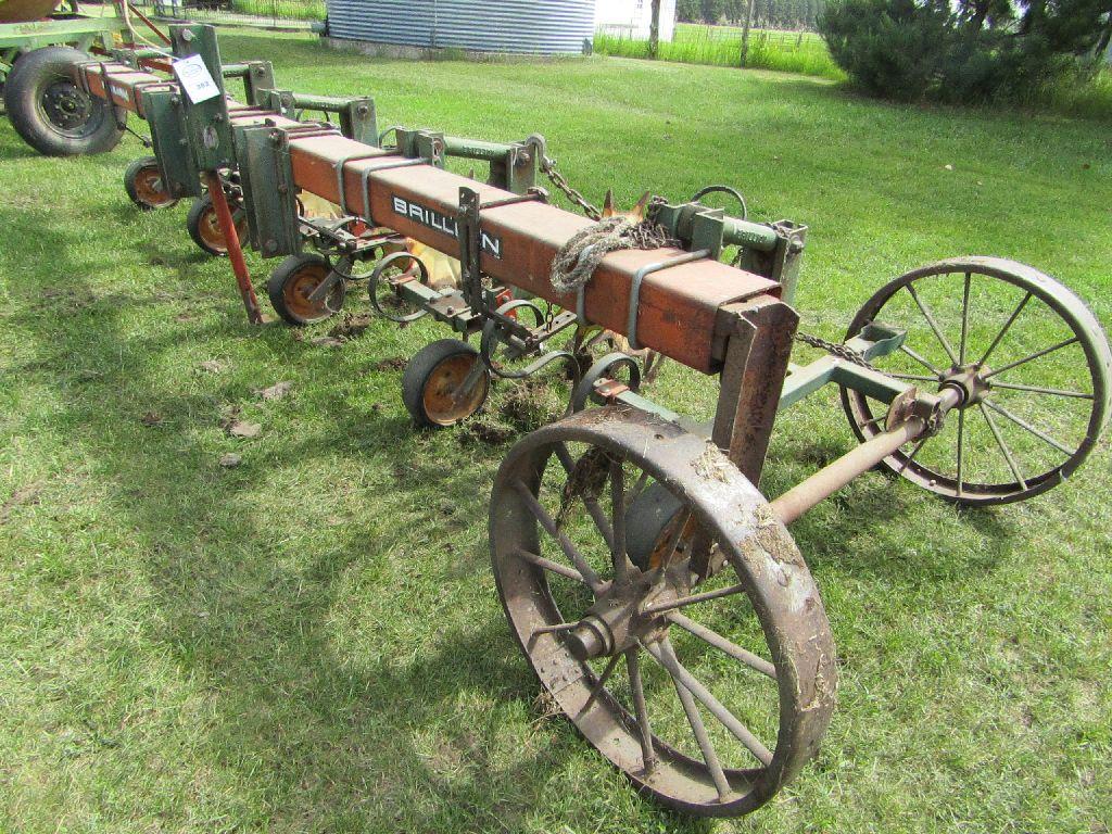 Brillion 4 Row Wide 3 Point Danish Tooth Cultivator with Shop Build End Tra