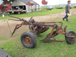 . Minneapolis Moline 2 x 14 Inch Ground Lift Plow on Rubber