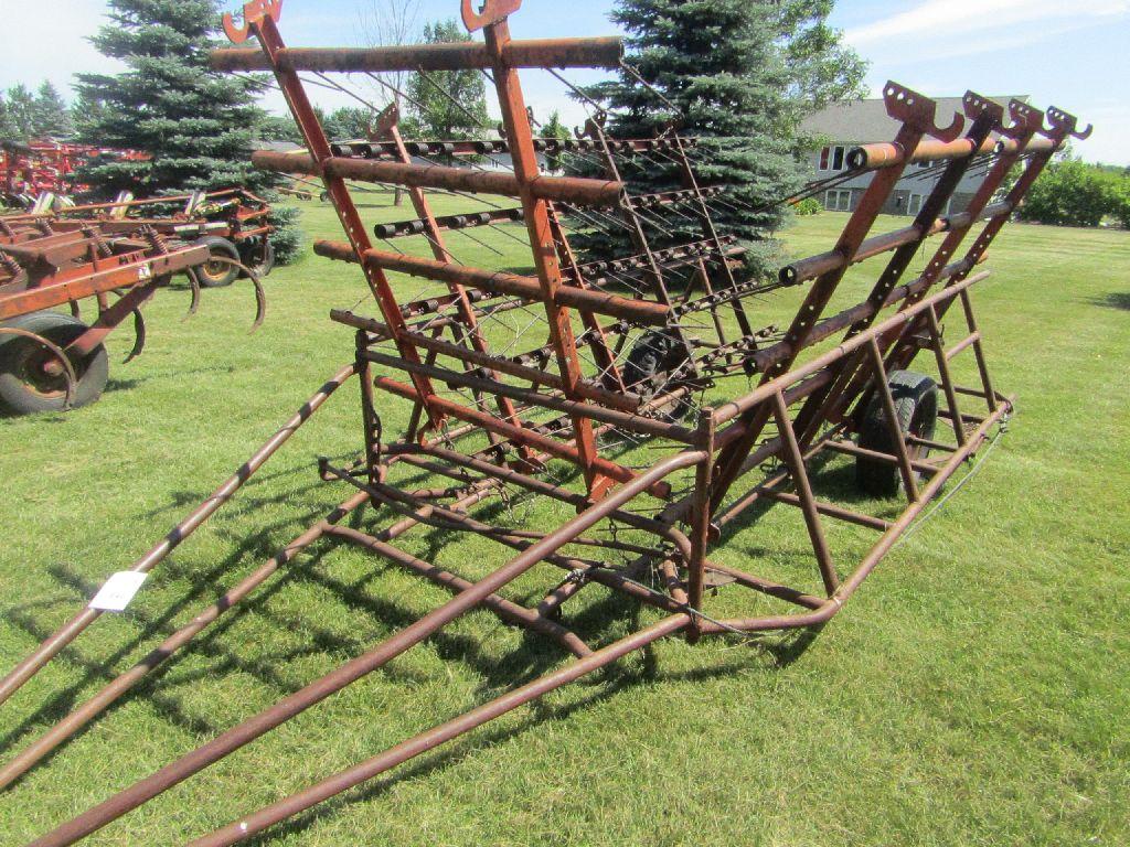 5 Section Melroe 22 FT. Harrow on Cart