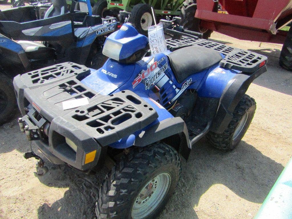 227-370. 2000 Polaris 500 Sportsman 4 X 4 Four Wheeler, Your Bid Plus Tax,