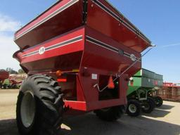 244-359. J&M 650 Bushel Grain Cart, 24.5 X 32 Inch Tires, Roll Tarp, Fill W