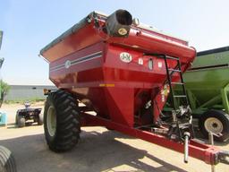 244-359. J&M 650 Bushel Grain Cart, 24.5 X 32 Inch Tires, Roll Tarp, Fill W