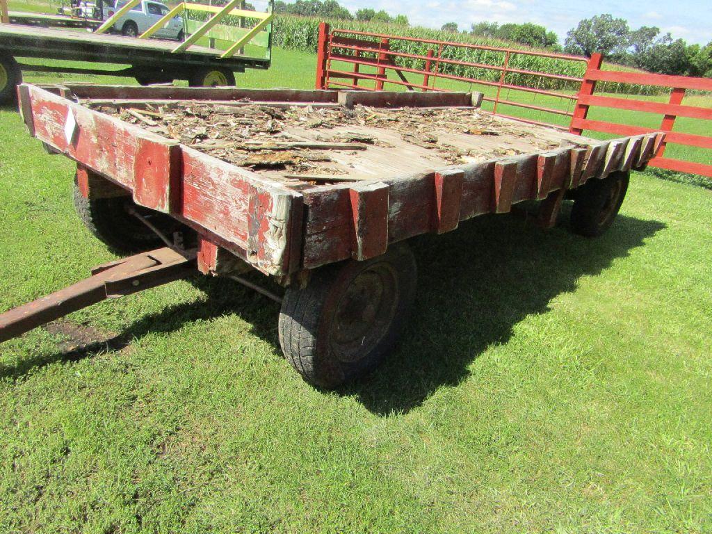 4 Wheel Wagon and Flat Rack with Sides for Hauling Wood