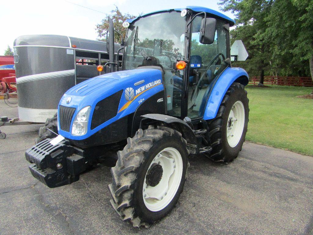 2013 New Holland Model T4.75 Power Star MFWD Diesel Tractor, Dual Door Cab,