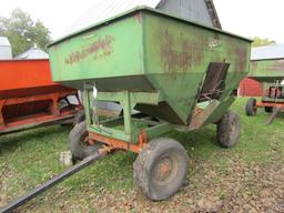 Dakon Model 231 Gravity Box on MN 7 Ton Four Wheel Wagon