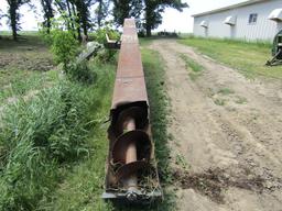 221. Sheahan 15 Inch X 25 FT. PTO Manure Auger on Stand