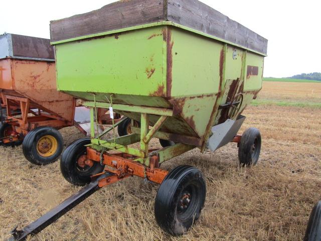 121. Parker Gravity Box with Wood Extensions on MN 7 Ton Wagon, Ext. Pole