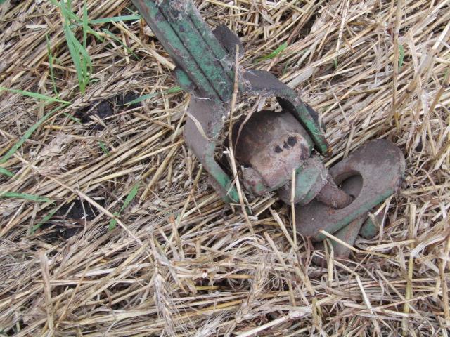 127. Nice John Deere Model 999 Two Row Disc Corn Planter on Steel, Original