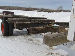 Heavy Duty Shop Built 8 FT x23 FT Big Round Baler Trailer, Dual Rear Wheels