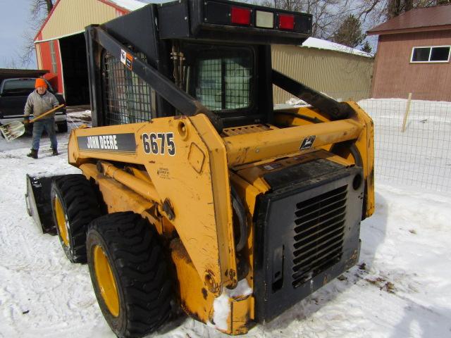 1998 John Deere 6675 Diesel Skid Loader