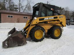 1998 John Deere 6675 Diesel Skid Loader