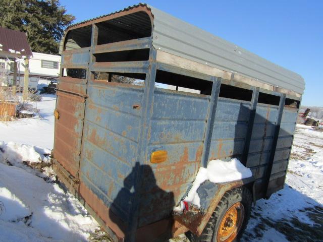 205. Shop Built 7 FT. X 10 FT. Single Axle Stock Trailer