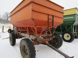 213. MN Model 250 Gravity Box on MN Four Wheel Wagon