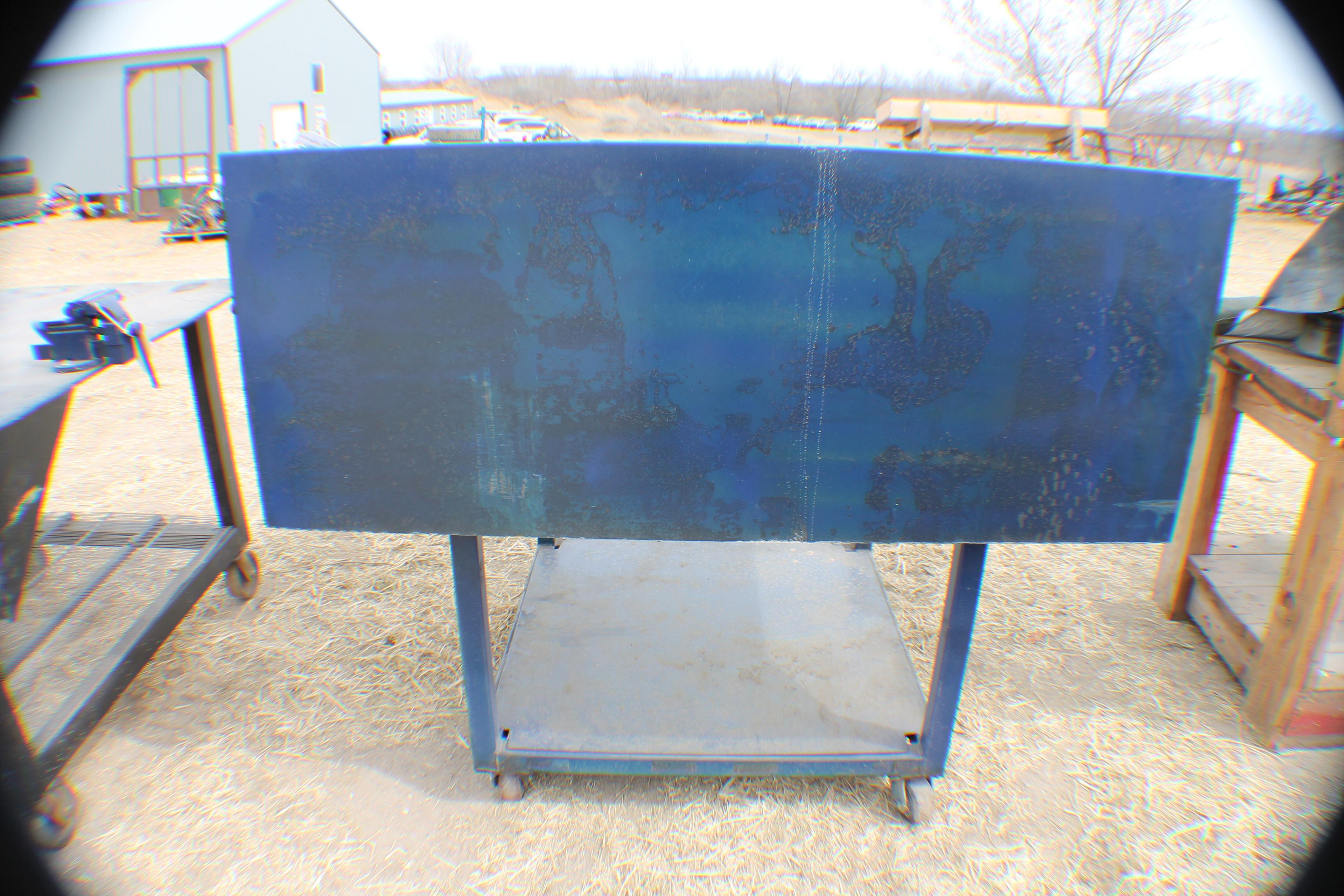 374. 255-651. 5 FT X 4 FT Welding Table with Vise, Tax