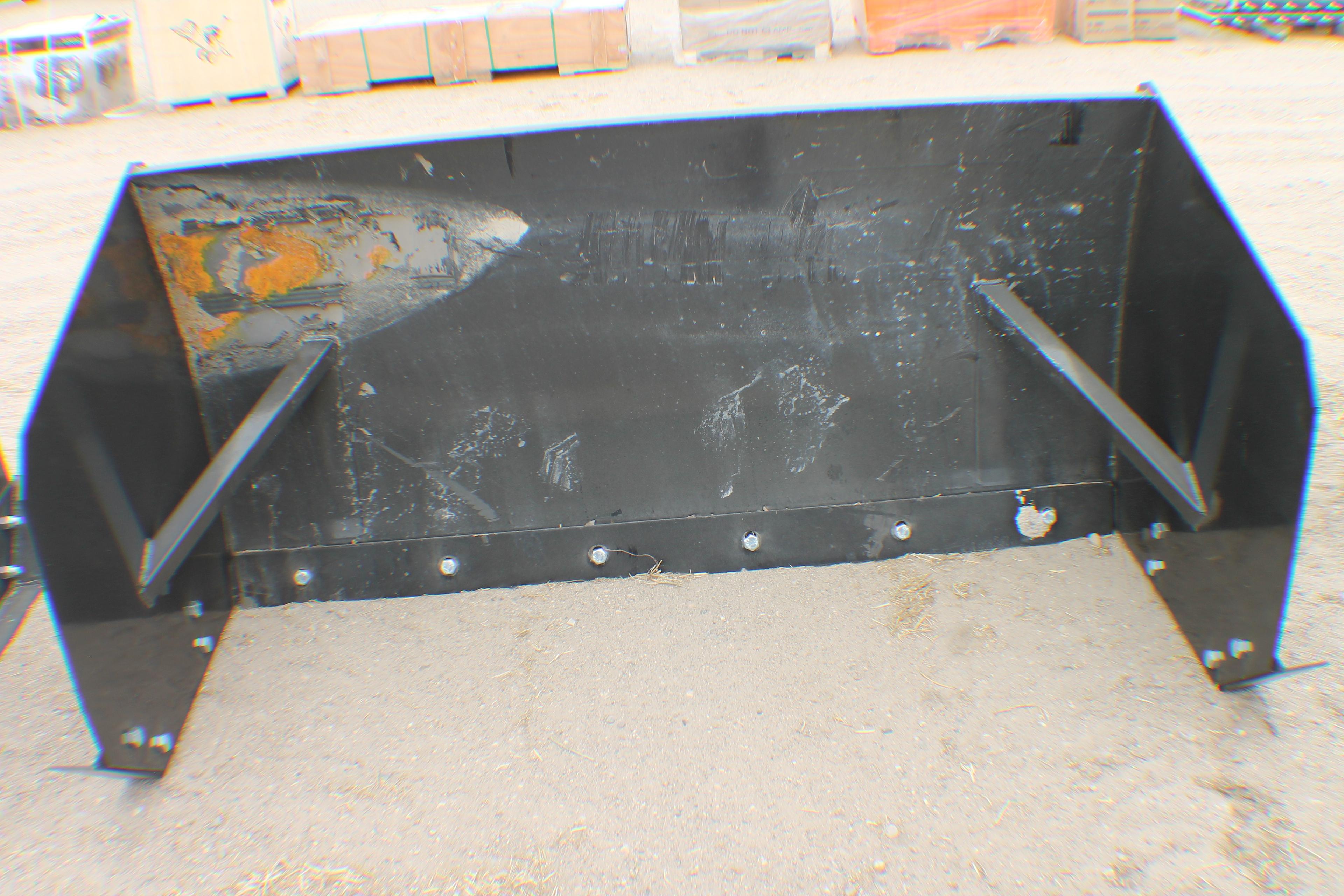 403. 413, Unused 72 Inch Snow Pusher with Skid Loader Back Plate, Tax