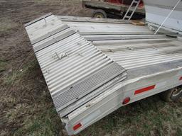 828. Shop Built Aluminum 8.5 FT. X 12 FT. Single Axle ATV or Snowmobile Tra