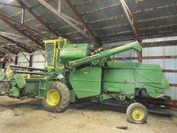 319. John Deere Model 55 Square Back Corn Special Combine, 12 FT. Bean Head