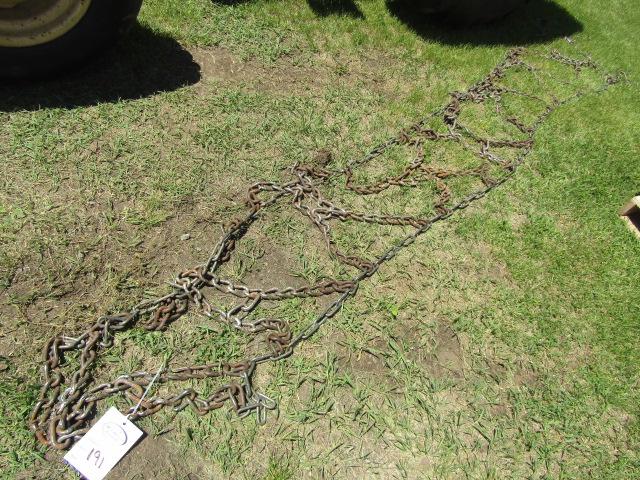 191. Set of Good 16.9 X 38 Inch Tractor Chains