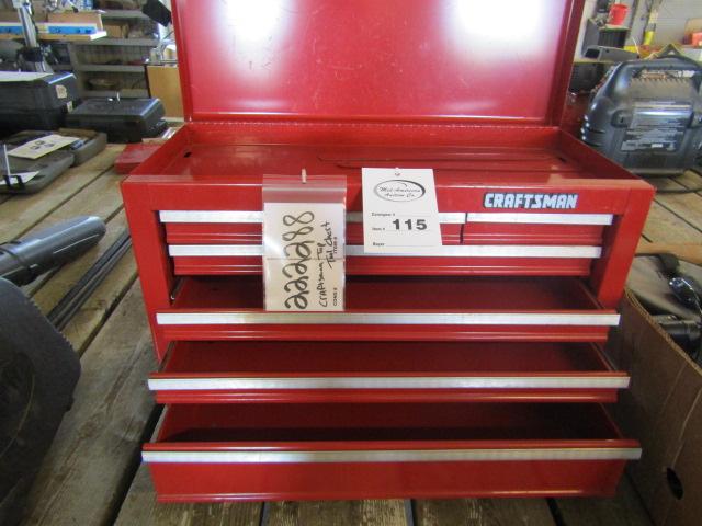 115. 222-228, Craftsman 7 Drawer Top Tool Chest, Tax