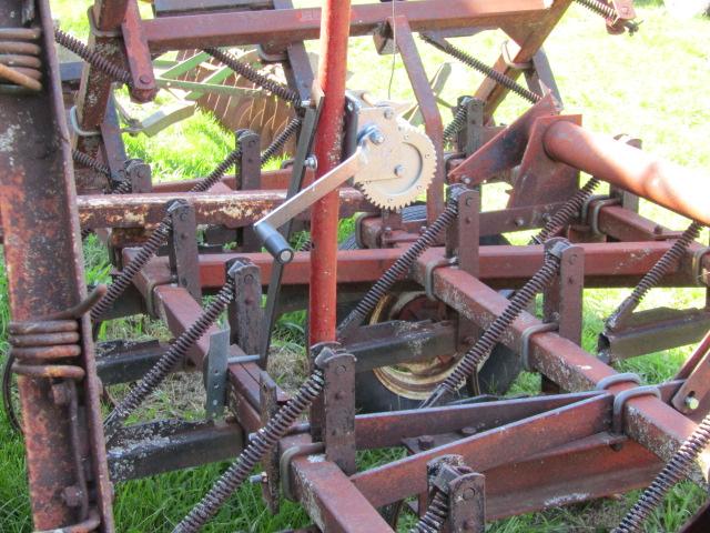 517. Brady 18 FT. Field Cultivator with Shop Built Cable Fold Winch