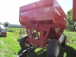 521. Nice Minnesota Model 450 Gravity Box, Extensions, on MN 15 Ton HD Four