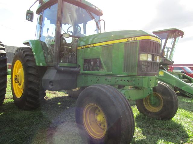 552. 1998 John Deere Model 7410 Two Wheel Drive Diesel Tractor, Comfort Gua