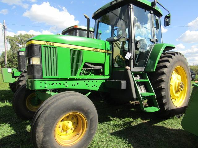 552. 1998 John Deere Model 7410 Two Wheel Drive Diesel Tractor, Comfort Gua