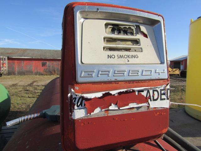 824. 1000 Gallon Fuel Barrel with Gas Boy Electric Meter Pump ( Red )