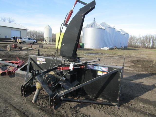 831. Agri Trend Heavy Duty 10 FT. Double Auger 3 Point Snow Blower, Hydraul