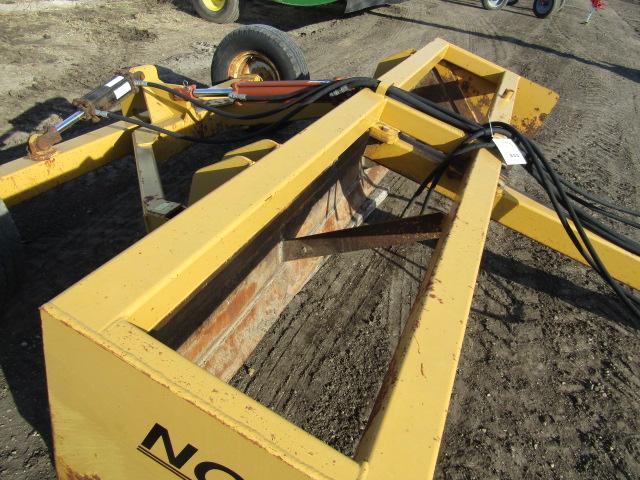 833. Notch 10 FT. Pull Type Hydraulic Lift Box Scraper, Serial # 11611