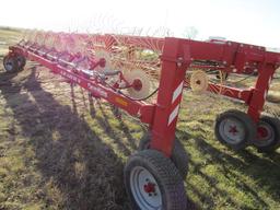 835. Farm King Easy Rake SS-16 (16 Wheel ) V Rake on Hydraulic Transport, 8