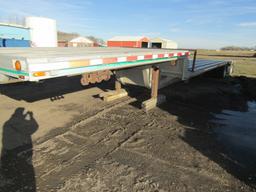 857. 1997 East 50 FT. Spread Axle Step Deck Semi Trailer, Air Ride, Aluminu