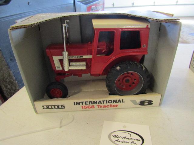 864. 246. Ertl IH Model 1568 V8 In Box, Tax