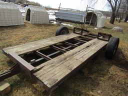 712. Shop Built 6 FT. X 14 FT. Single Axle Skid Loader Trailer, No Title, F