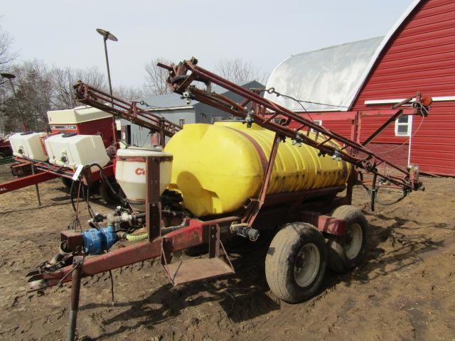 723. 500 Gallon Tandem Axle Crop Sprayer, PTO Pump, 45 FT. Booms