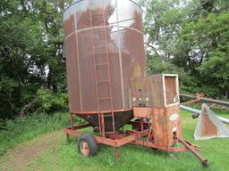 933. Lindsay Tox-O-Wix Approx. 200 Bushel Batch Style Grain Dryer on Transp