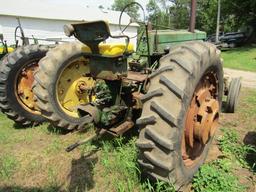 965. 1956 John Deere Model 60 Two Cylinder Gas Tractor, Live Power, Power S