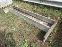 1641. (1) 12 Inch X 8 FT. Wooden Hog Trough