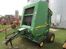 1657. 2007 John Deere Model 468 Twine Tie Round Baler, Mega Wide Pickup, Pu