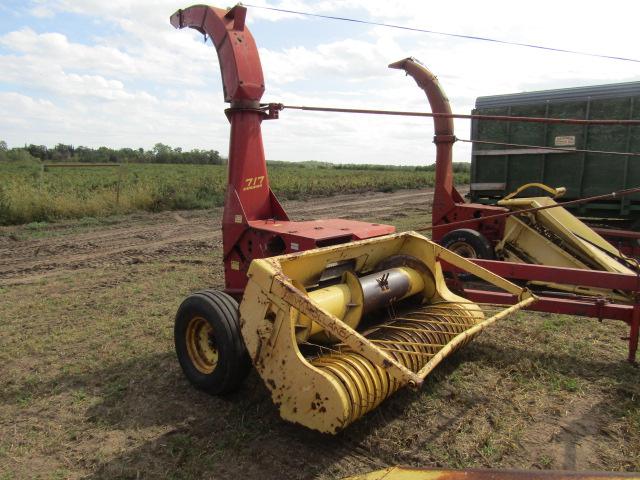 1669. New Holland Super 717 Forage Harvester, Two Row Wide Corn Head and 5.