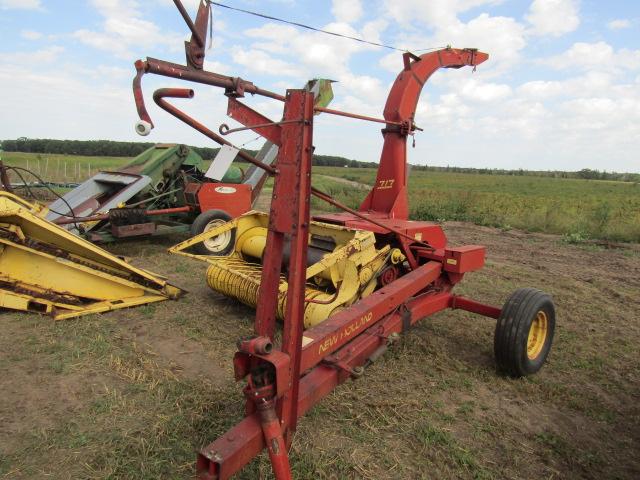 1669. New Holland Super 717 Forage Harvester, Two Row Wide Corn Head and 5.