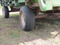 1671. Goeden 14 FT. Forage Box on Harms 4 Wheel Wagon, Ext. Pole, 11L-15 Ti