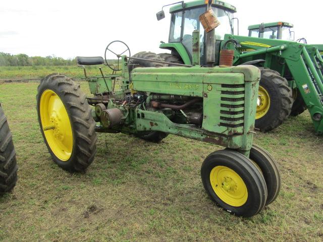 1704. 1952 John Deere Model B Tractor, New 11.2 X 38 Inch Rear Tires, New 6