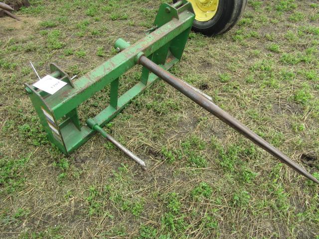1707. John Deere Quick Tach Round Bale Spear, Fits 740 & 741 JD Loaders