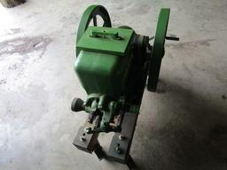 901. John Deere 1.5 H.P. Gas Engine on Caster Roller, Nice Cond.