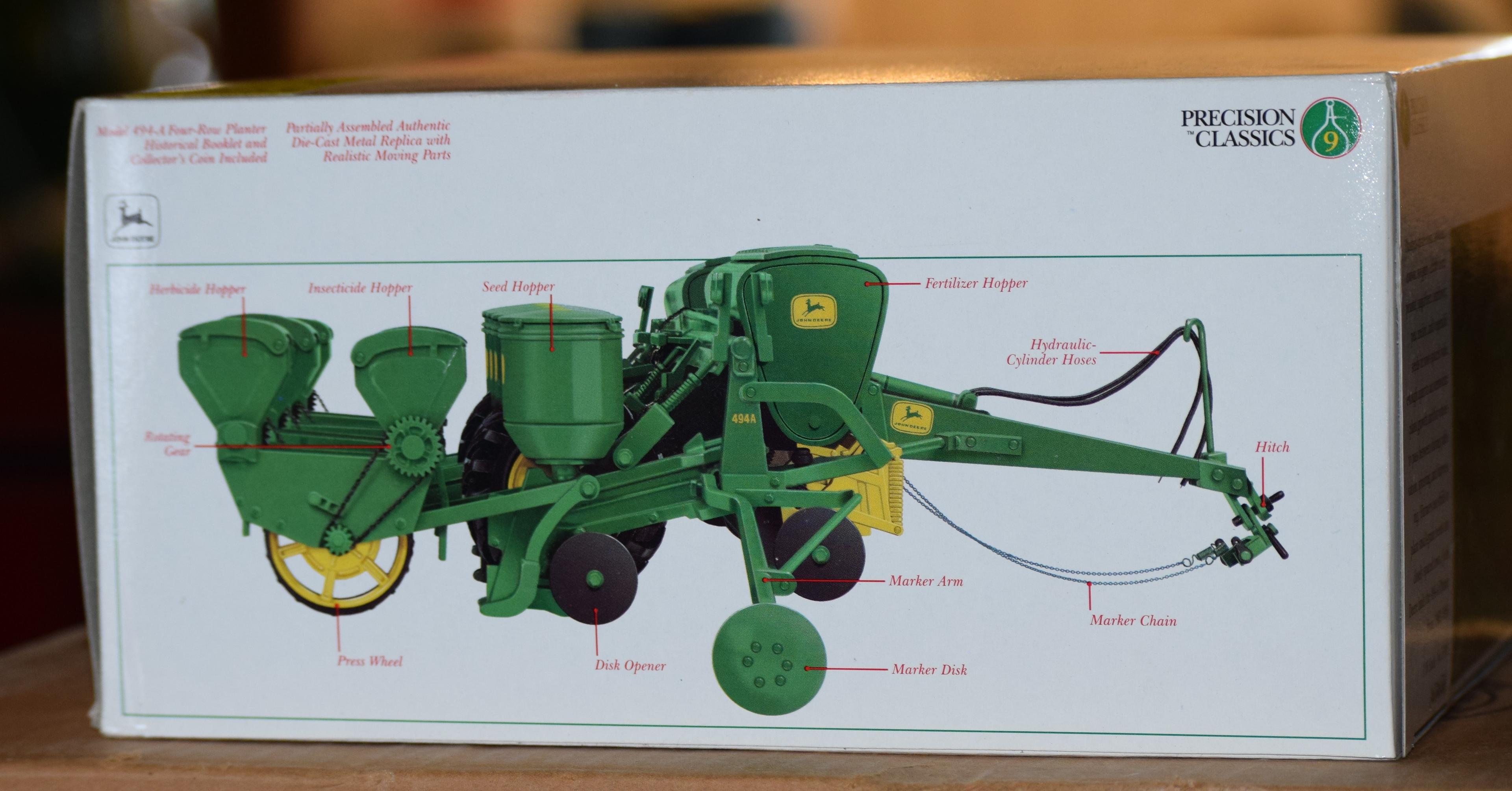 9.       221-392.1/16 JD 494-A Corn Planter, Precision # 9, NIB, Tax