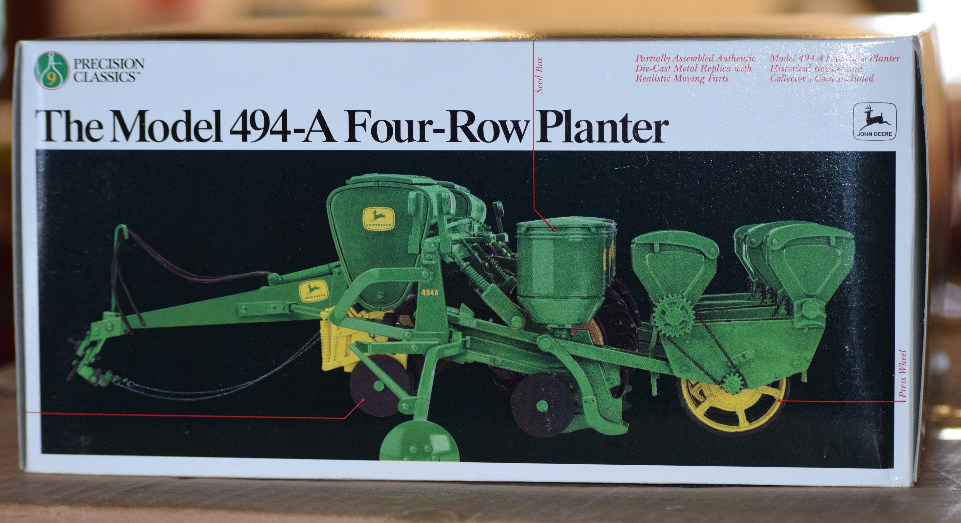 9.       221-392.1/16 JD 494-A Corn Planter, Precision # 9, NIB, Tax