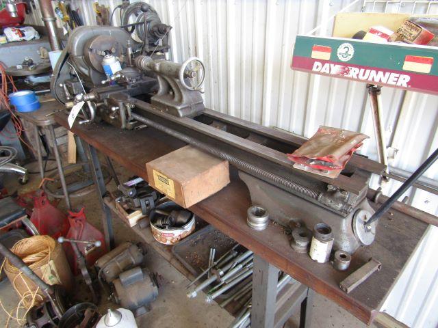 884. Single Phase Metal Lathe, Approx. 40 inch Bed