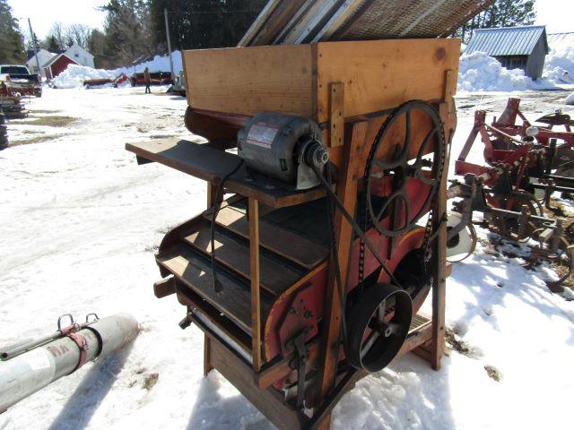 885. Bull Dog Fanning Mill with Nice Graphics and Extra Screens