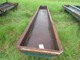 1864. Steel 16 FT. Long X 22 Inches Wide X 2 FT. High Steel Feed Bunk, Mino